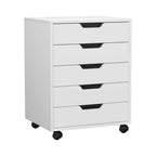 Studio Mobile 5-Drawer Storage Cabinet | Matte White
