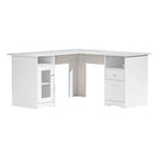 Studio Executive Command Center | 150cm L-Shape Matte White