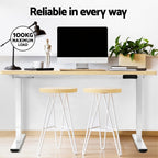 Cloud Office Studio 140cm Dual-Motor Standing Desk - White Oak