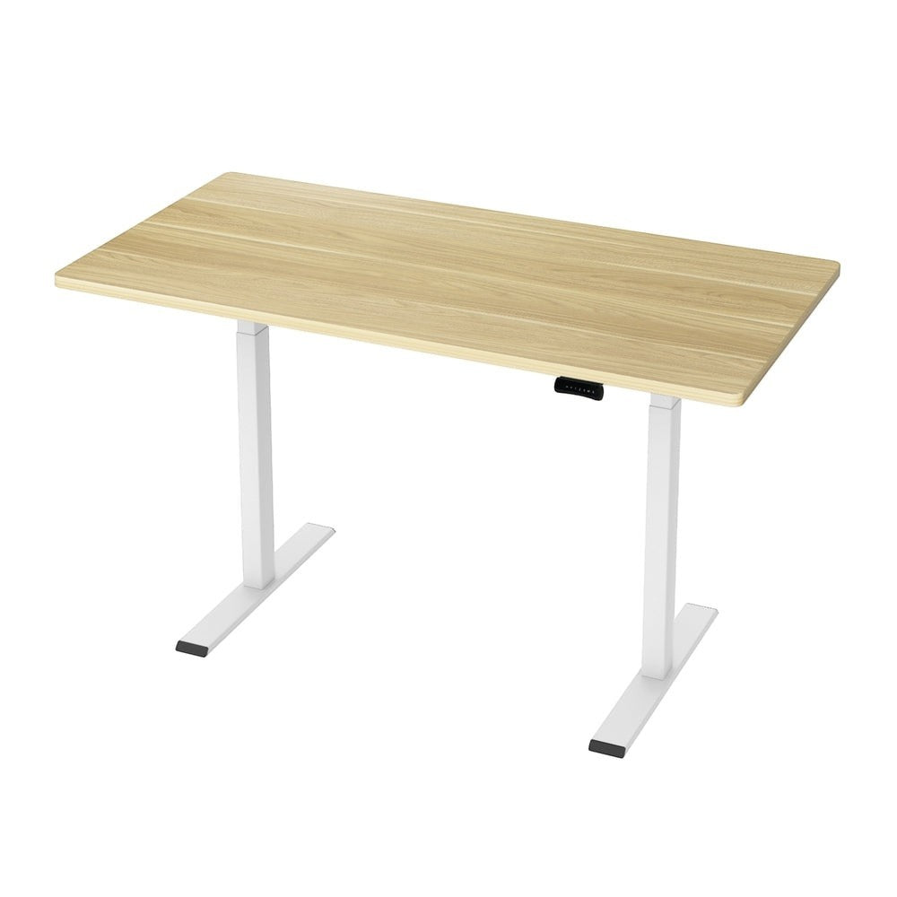 Cloud Office Studio 140cm Dual-Motor Standing Desk - White Oak