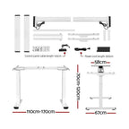 Studio Pro Dual-Motor Standing Desk | 140cm White