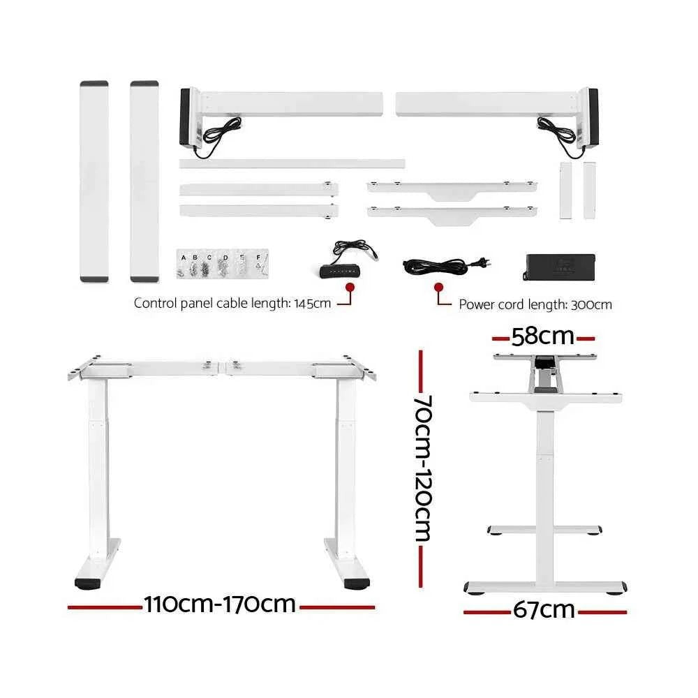 Studio Pro Dual-Motor Standing Desk | 140cm White