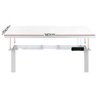 Studio Pro Dual-Motor Standing Desk | 140cm White