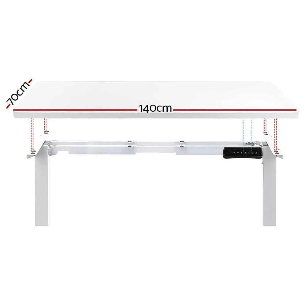 Studio Pro Dual-Motor Standing Desk | 140cm White