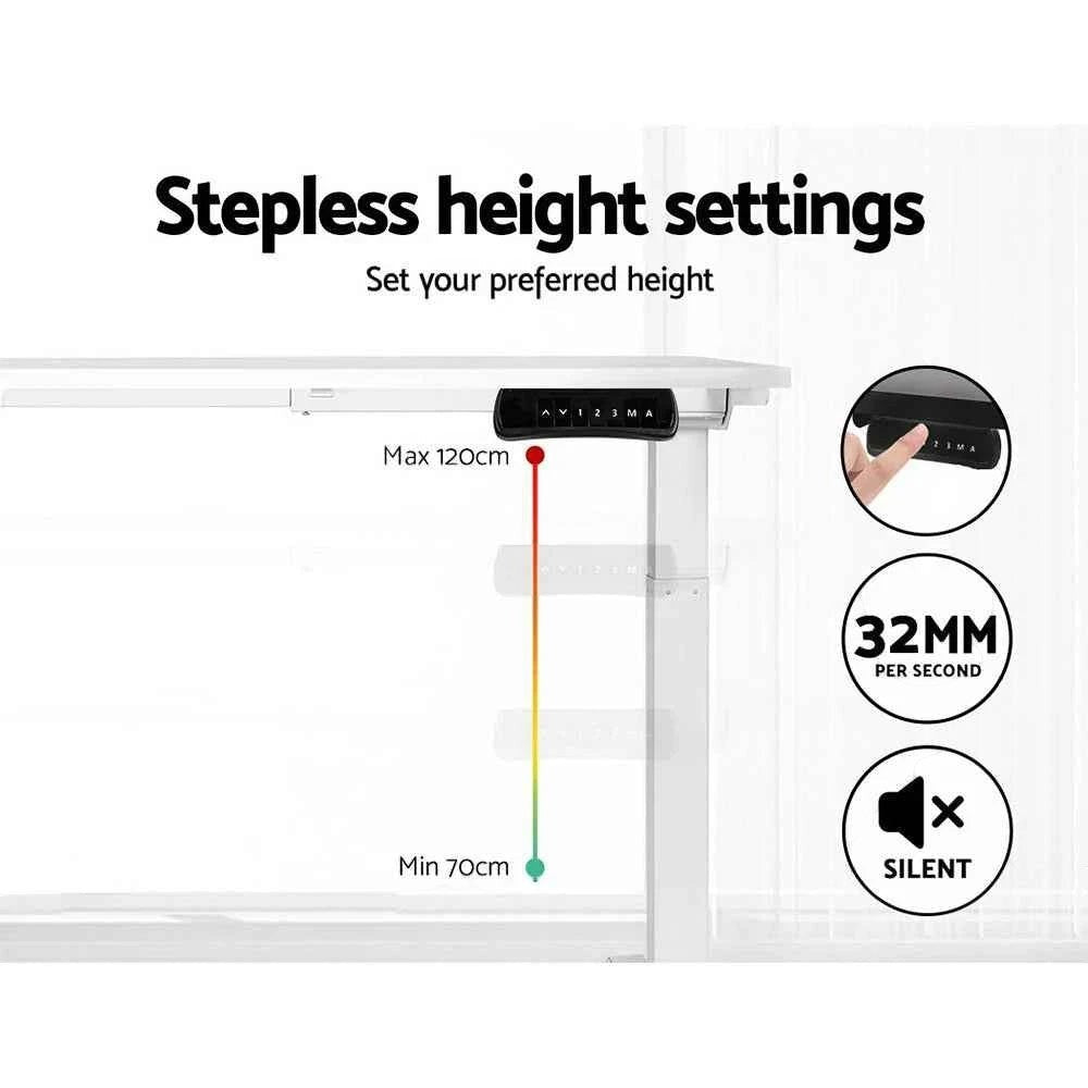 Studio Pro Dual-Motor Standing Desk | 140cm White