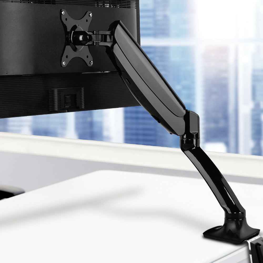 Studio Gas-Spring Single Monitor Arm | Matte Black