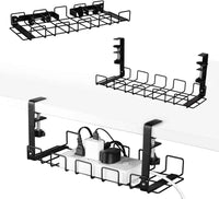 Cloud Office Studio Pro Cable Management System | Dual Tray Black