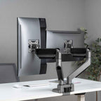 Studio Pro Heavy-Duty Dual Monitor Arm | Space Grey