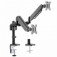ApexMotion Heavy-Duty Dual Gas Monitor Arm | Matte Black